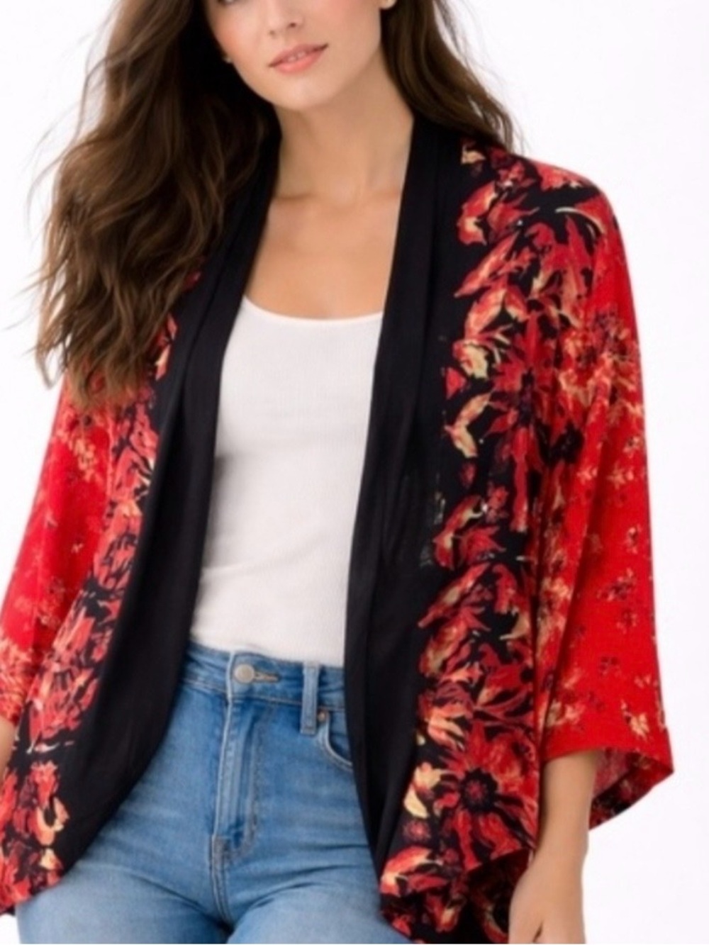 Anthropologie Floreat Annalisa Kimono